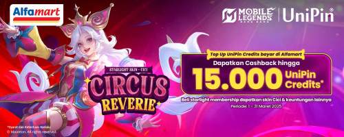 Top Up UniPin Credits pakai Alfamart dan Beli Starlight Membership, Dapatkan Semua Bonusnya!